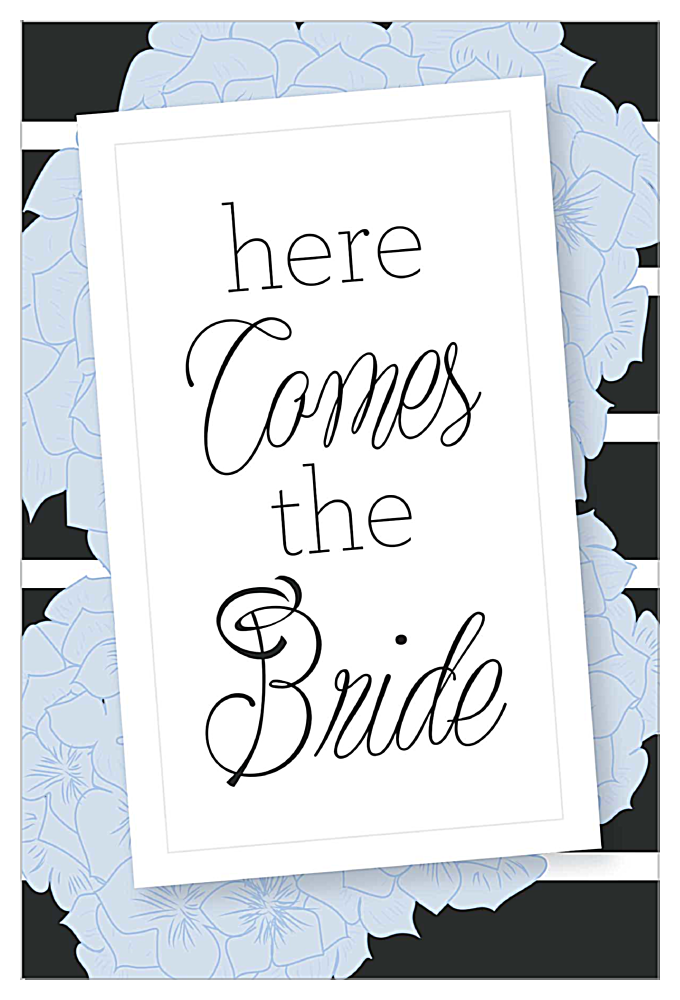 Hydrangea Bridal Shower front - Invitation Cards Maker