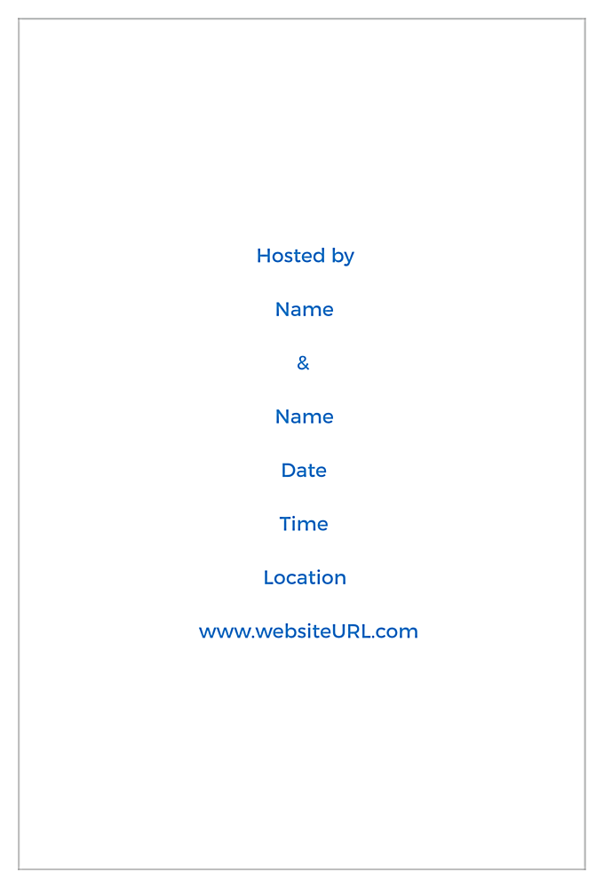 Rosey Bridal Party Petals back - Invitation Cards Maker