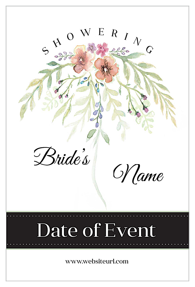 Flower Shower front - Invitation Cards Maker