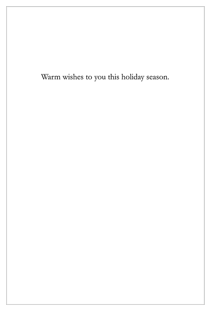 Wintertide Tidings back - Invitation Cards Maker