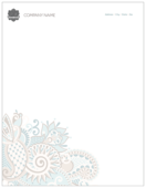 Floral Paisley - letterhead Maker