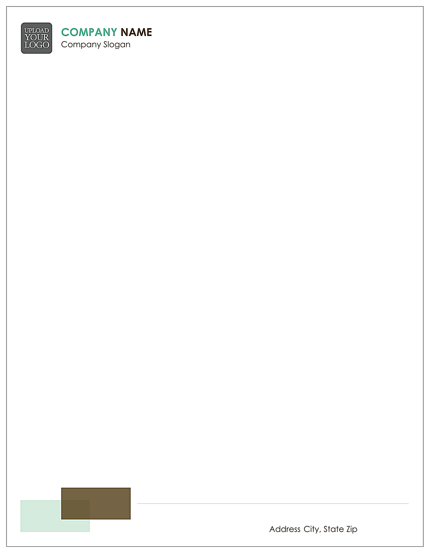 Overlap Rectangles front - Letterhead Maker