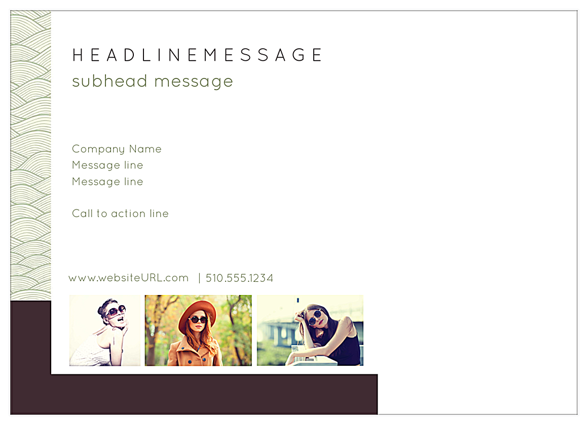 Wavy Sale back - Postcards Maker