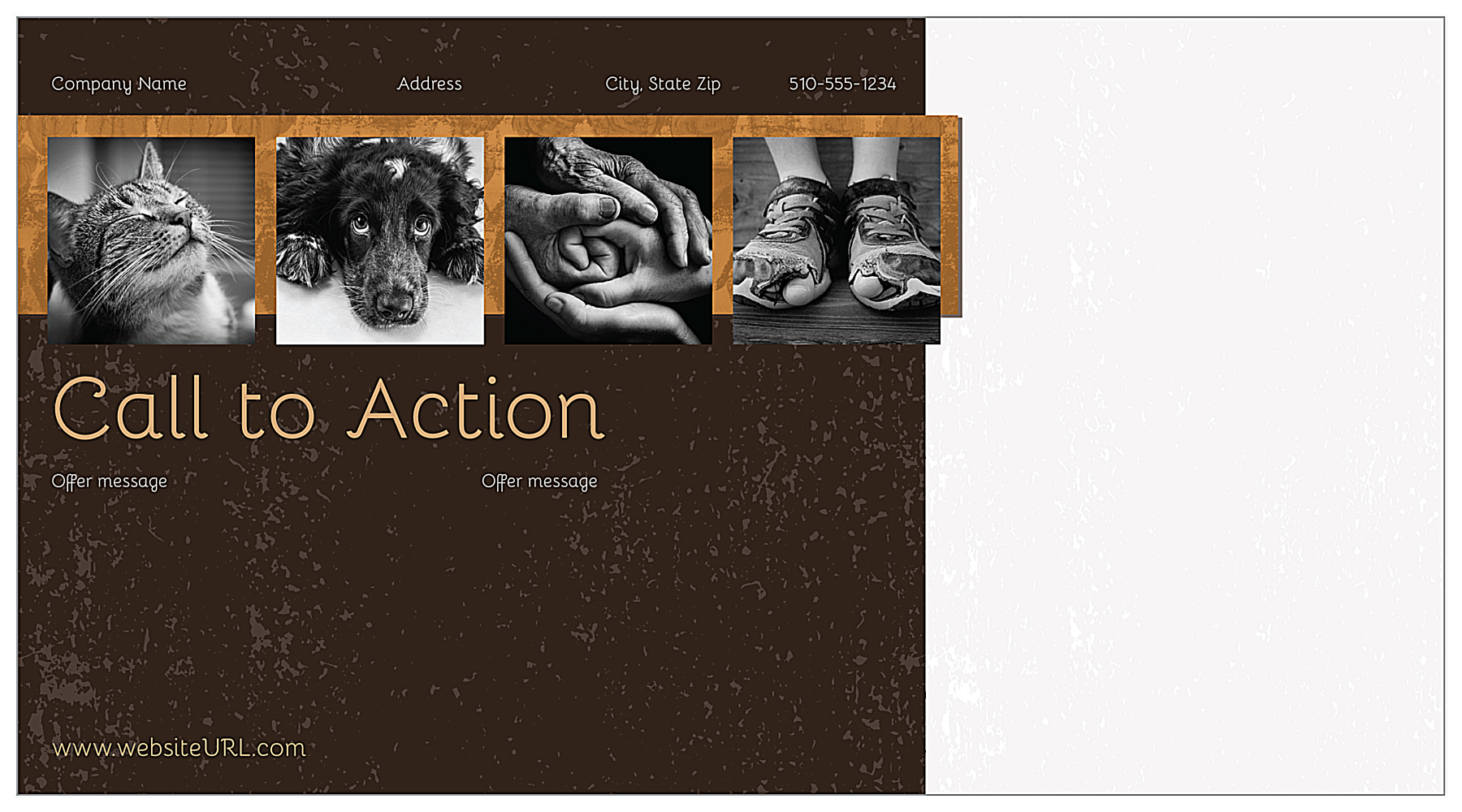 Earthy back - Postcards Maker