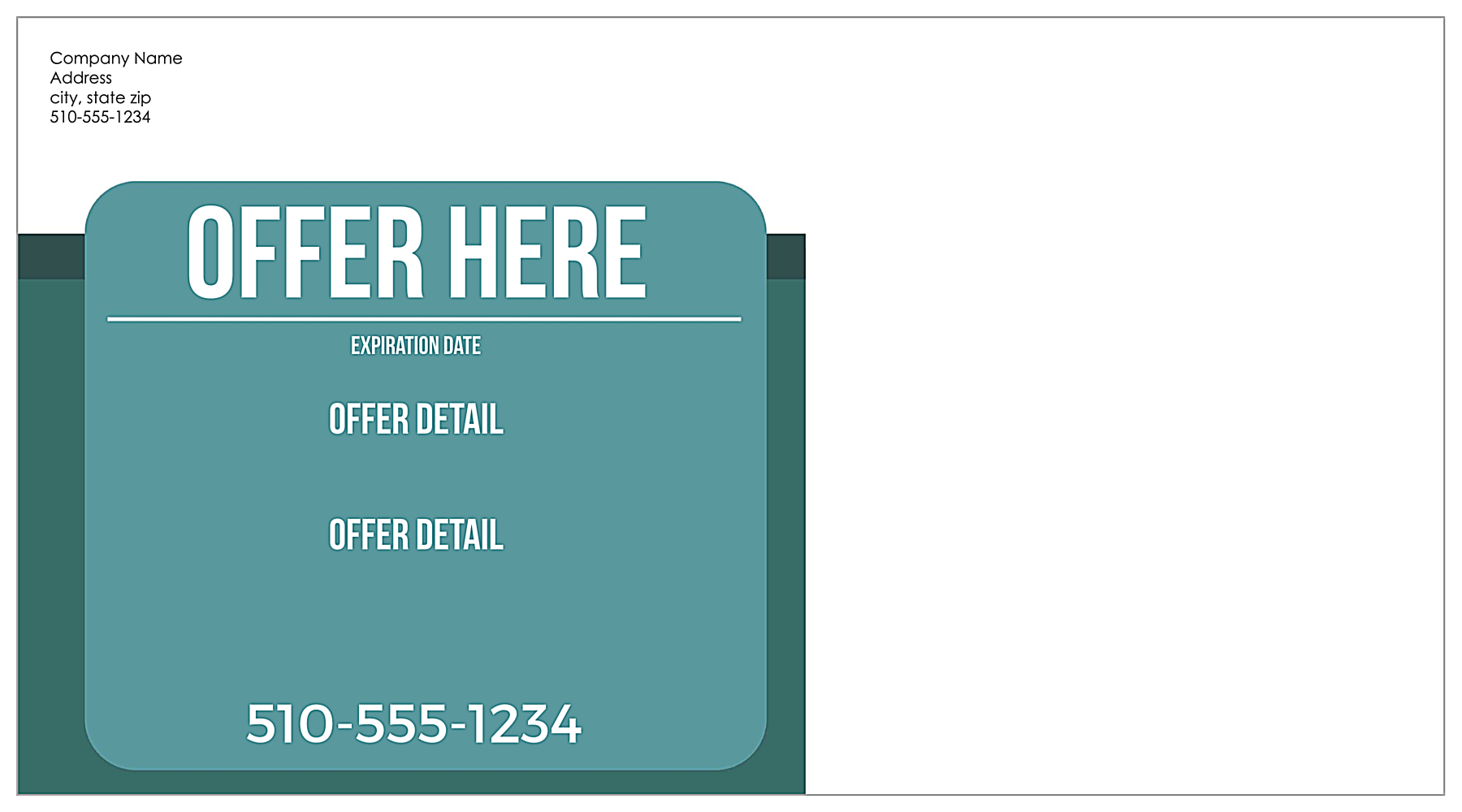 Your Photo Here back - Postcards Maker