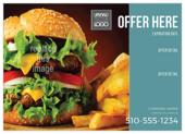 Burger & Fries - postcards Maker