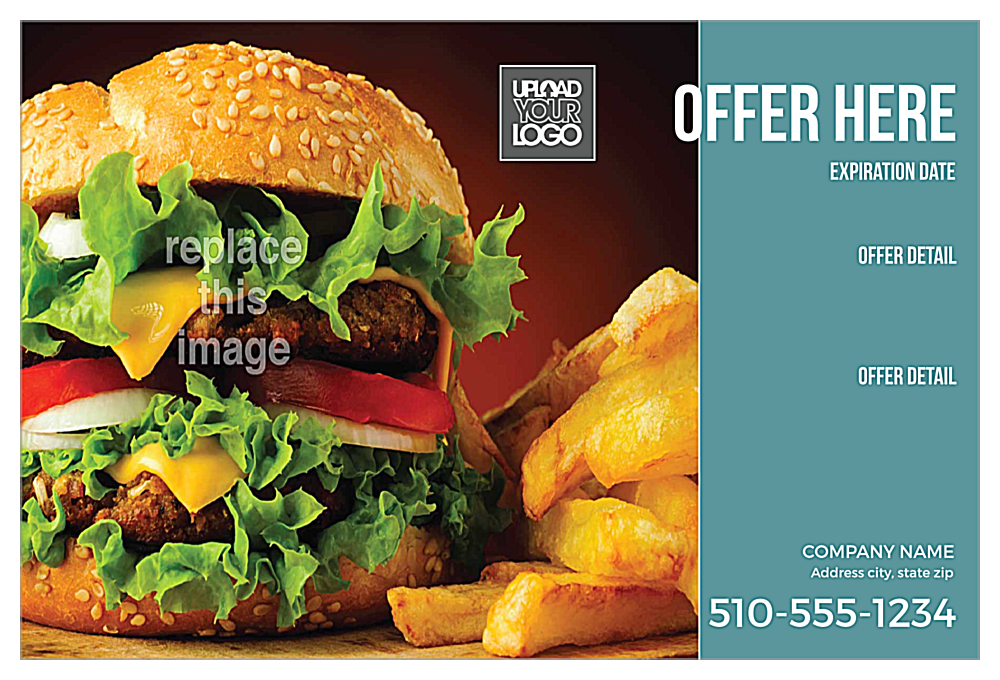 Burger & Fries front - Postcards Maker