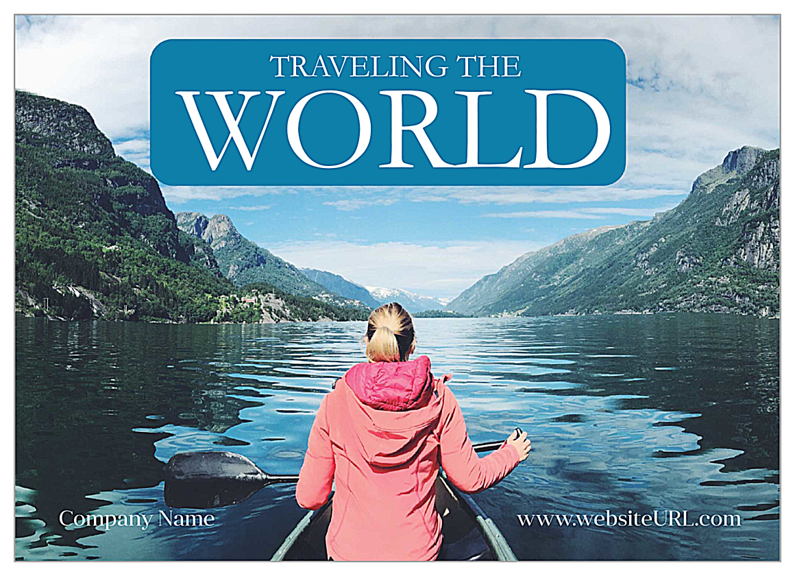 Travel The world front - Postcards Maker