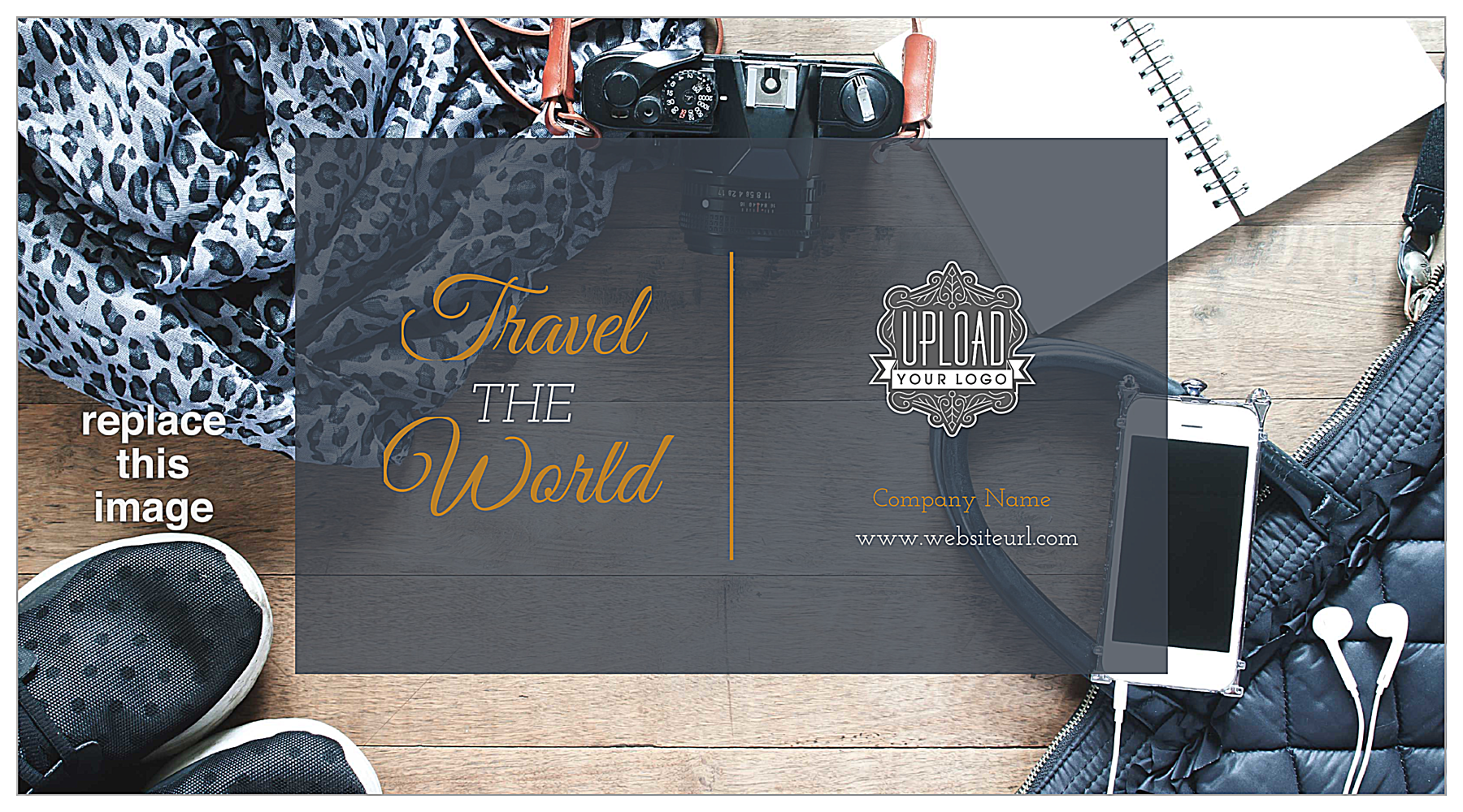Travel the World front - Postcards Maker
