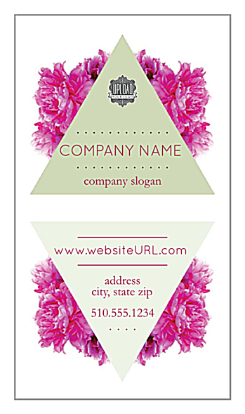 Floral Triangles front - Standard Magnets Maker