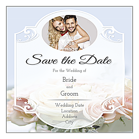 Floral Wedding front - Standard Magnets Maker