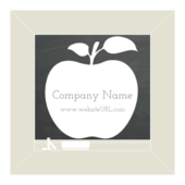 White Apple - stickers-labels Maker