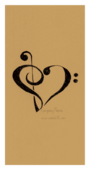 Clef Heart - stickers-labels Maker