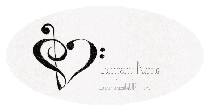 Clef Heart front - Stickers Maker