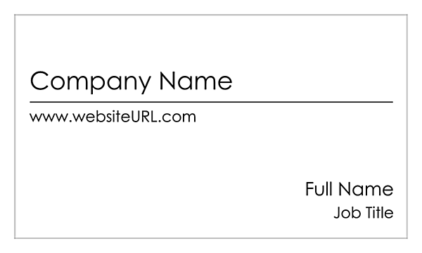Simple & Stylish front - Ultra Business Cards Maker