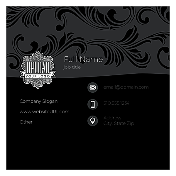 Swirl the Wine front - Ultra Business Cards Maker