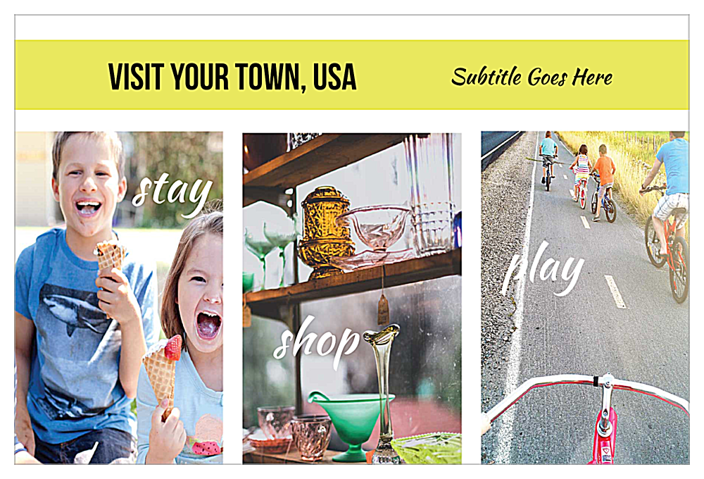 Small Town Tourism front - Ultra Postcards Maker